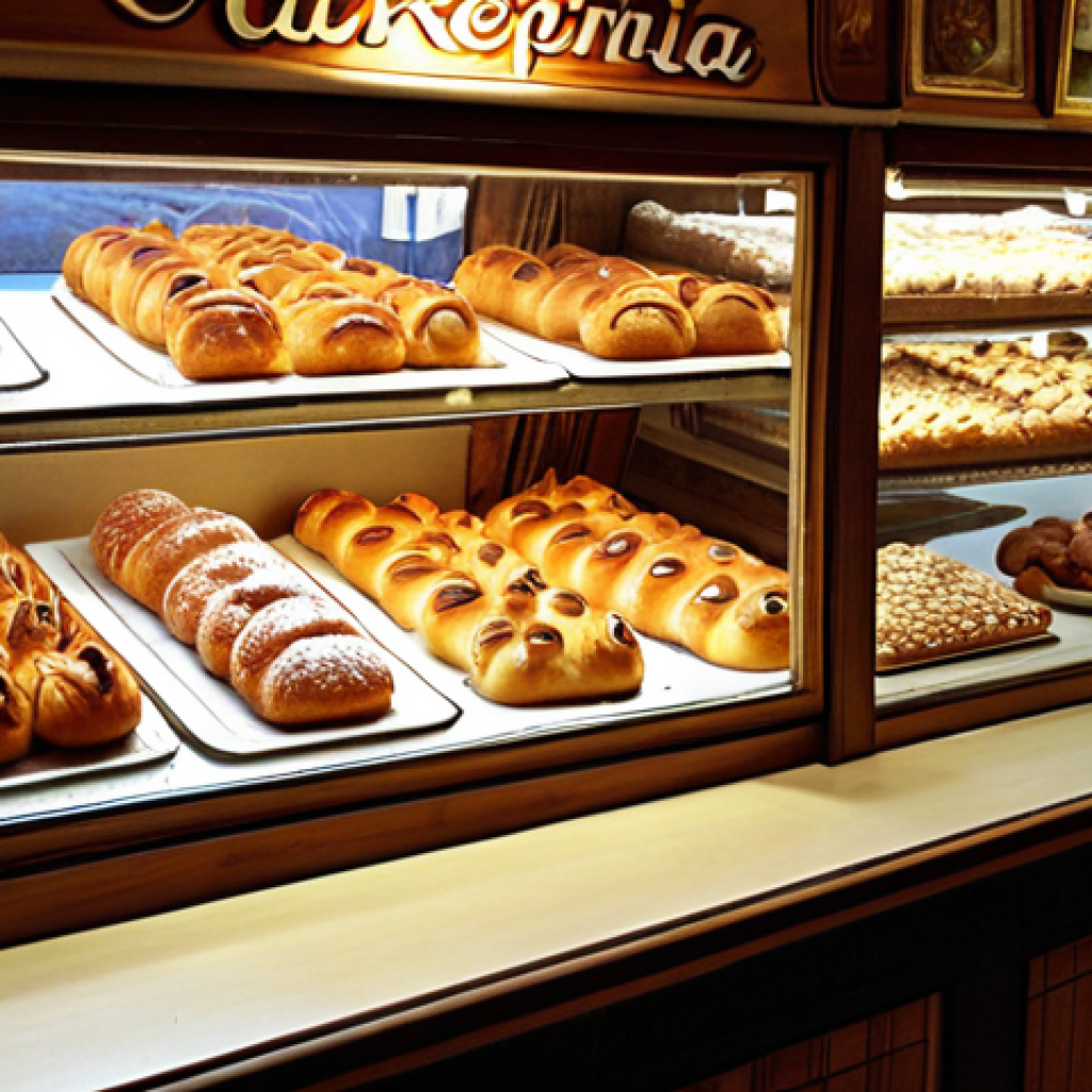 **A cozy, family-owned Polish *cukiernia* (pastry shop) in Zakopane, filled with the aroma of freshly baked *kremówka* with toasted nuts, evoking a nostalgic, childhood memory.**